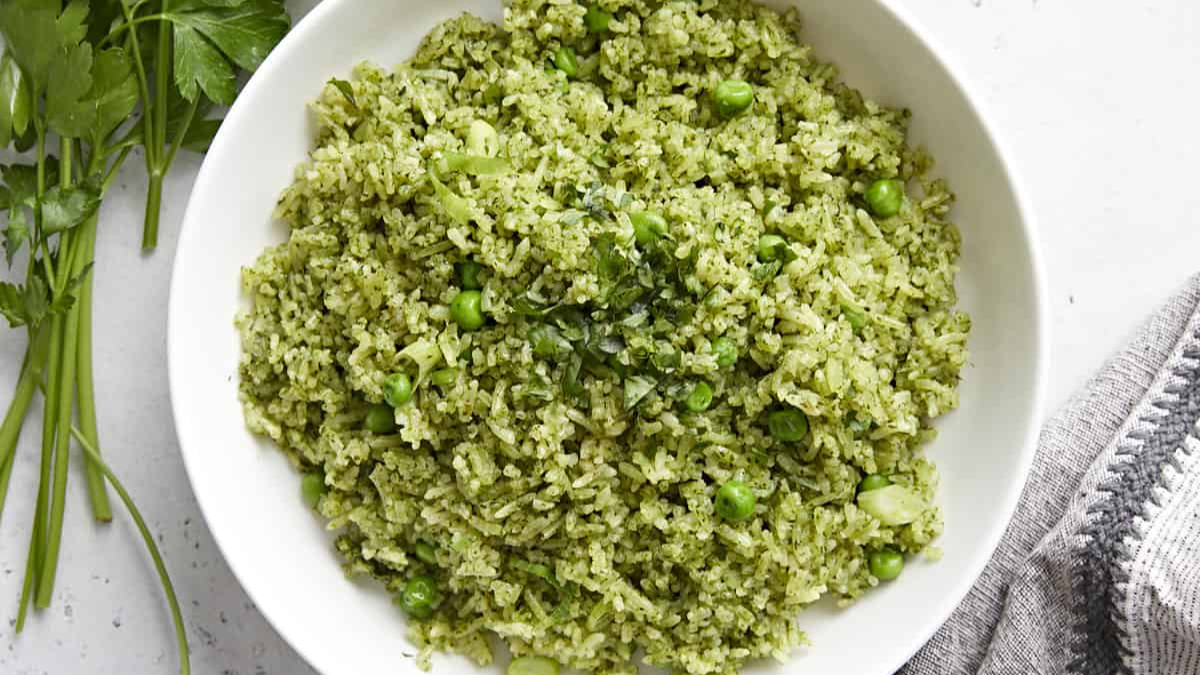 La fantástica receta para hacer arroz verde súper fácil