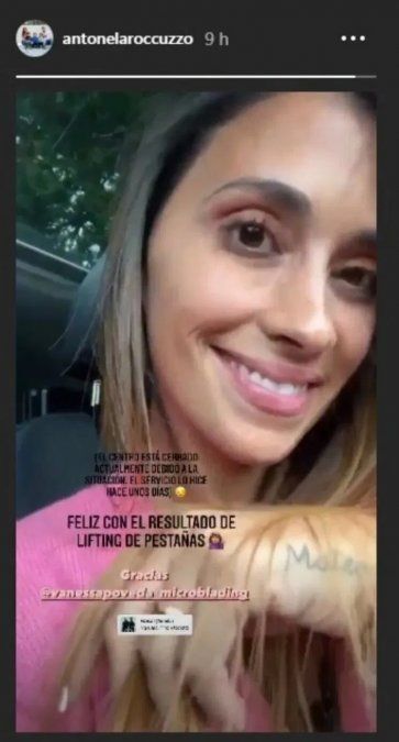 La famosa se realizó un tratamiento de lifting para obtener pestañas arqueadas y estiradas sin la necesidad de aplicar maquillaje