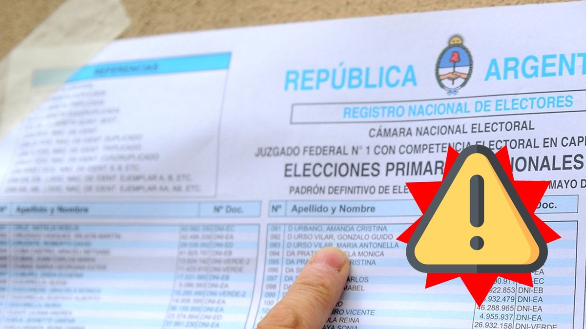 Advierten por estafas con un sitio falso de consulta al padrón electoral.