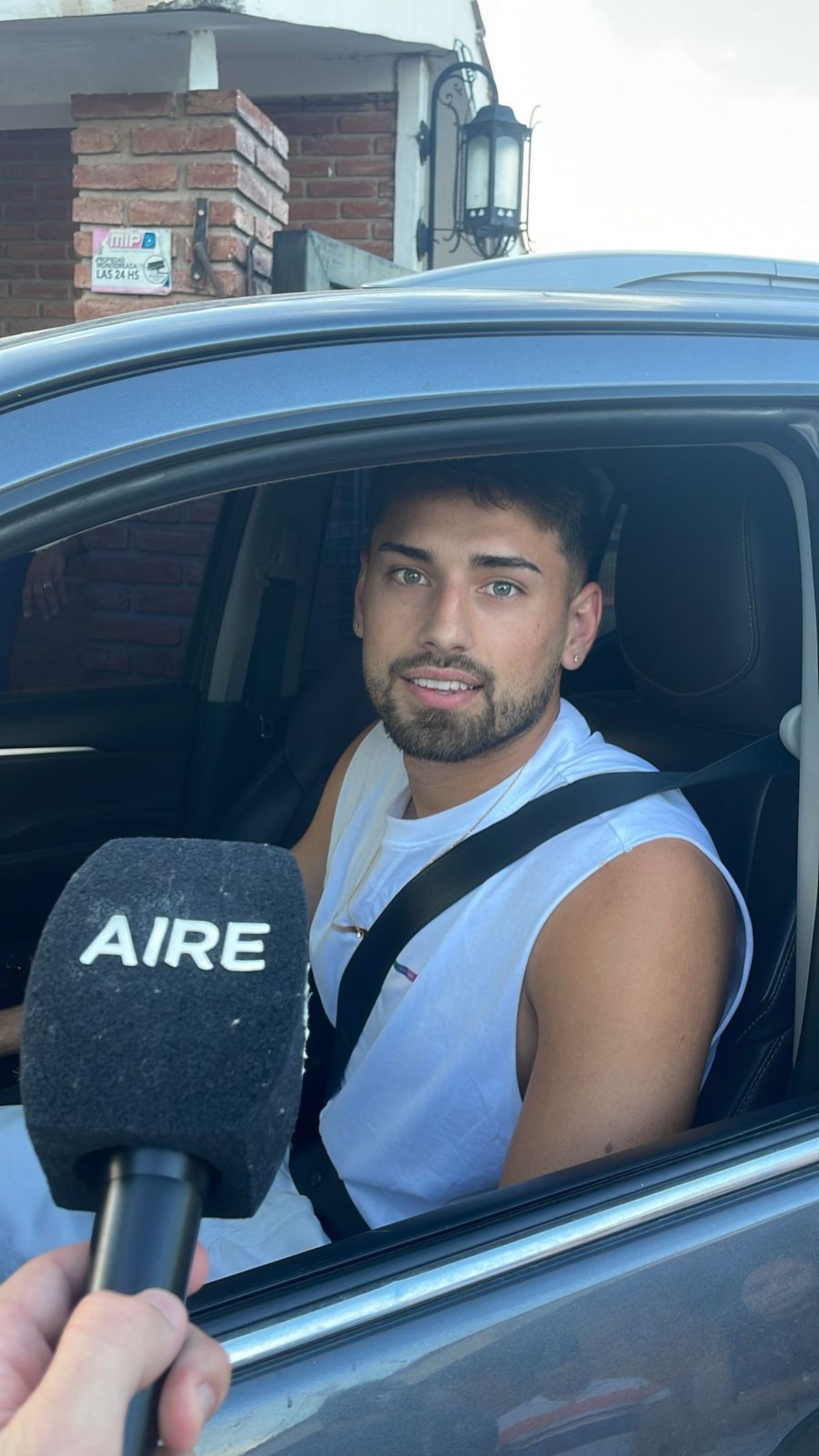 Santiago Pierotti hablando con AIRE tras el entrenamiento.
