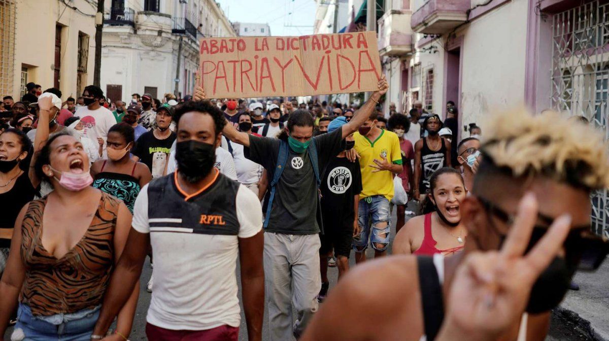 Las protestas en Cuba.