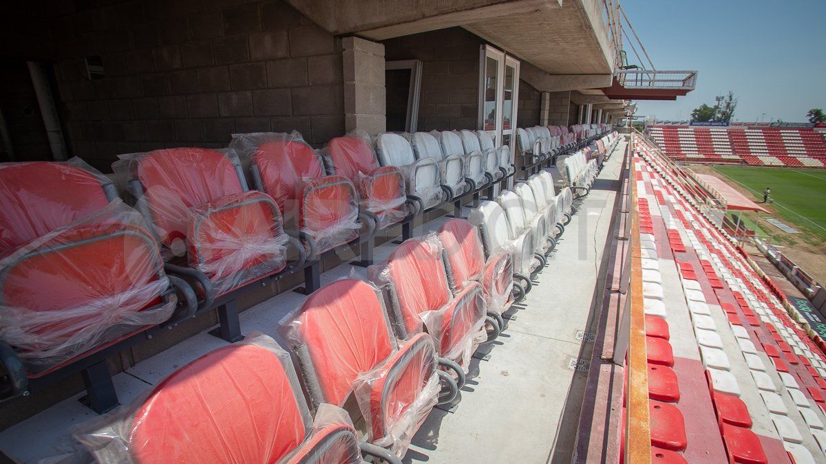 Las nuevas butacas de la bandeja alta.