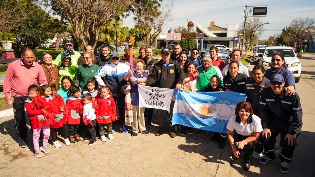 &nbsp;Gobernador Crespo y San Justo fueron protagonistas del recorrido de la antorcha suramericana.