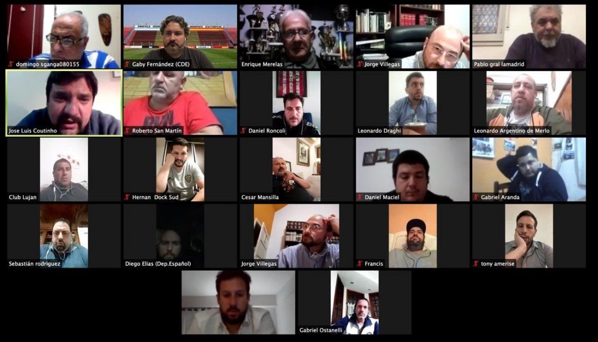 Los dirigentes de la Primera C se reunieron vía zoom y especificaron la vuelta a las prácticas.