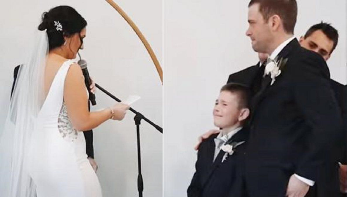 El emocionante discurso de una novia en su casamiento: Prometo ser la mejor madrastra.