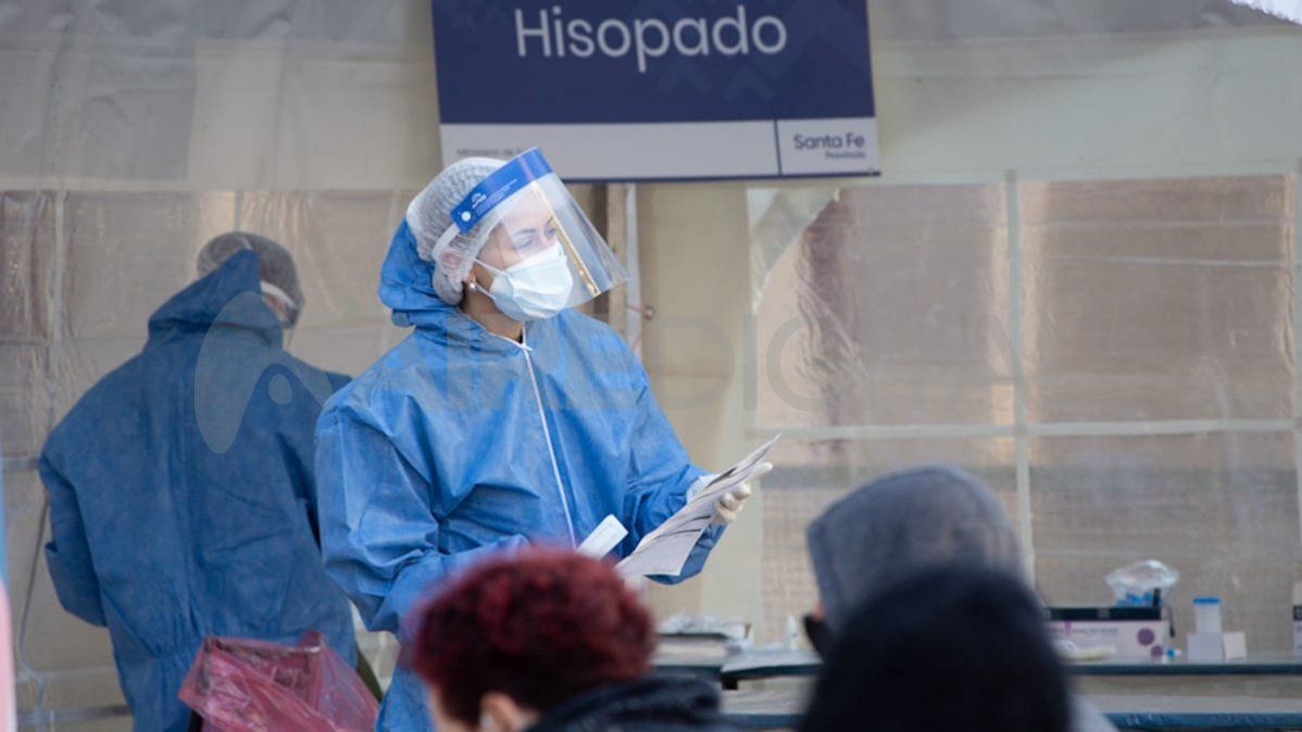 Hisopados en la Estación Belgrano