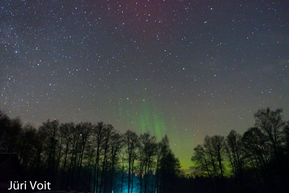 Auroras en Estonia el fin de semana.