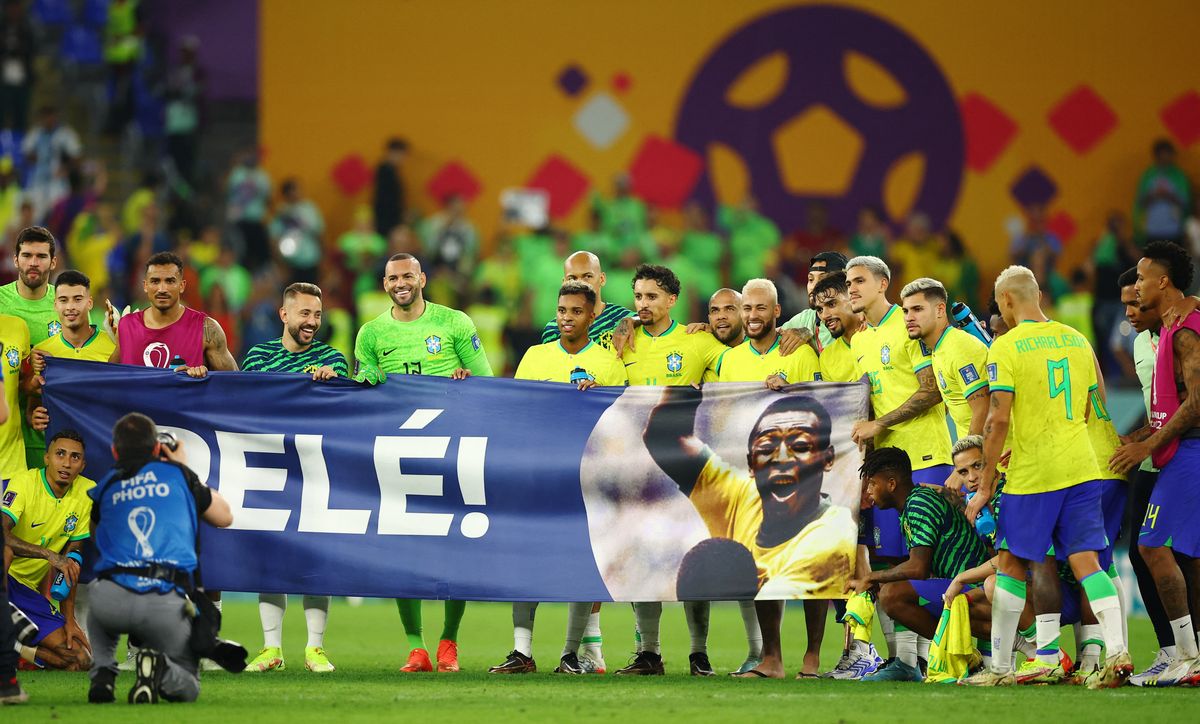 La Selección brasileña de Fútbol homenajeó a Pelé en el Mundial de Qatar 2022.