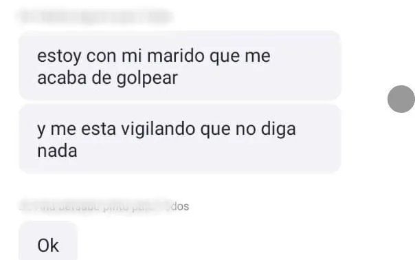 El mensaje de la víctima a la docente