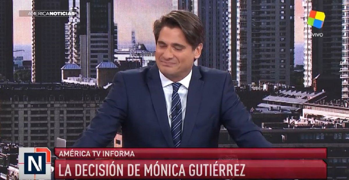 Guillermo Andino se quebró al aire por la renuncia de Mónica Gutiérrez a América Noticias