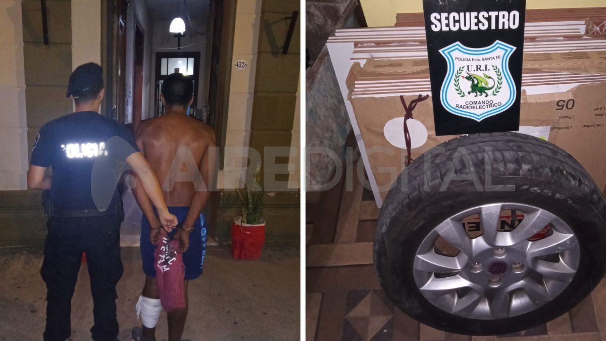 Trasladaron a un hombre a la Comisaría 6ta. por el robo de una cubierta.