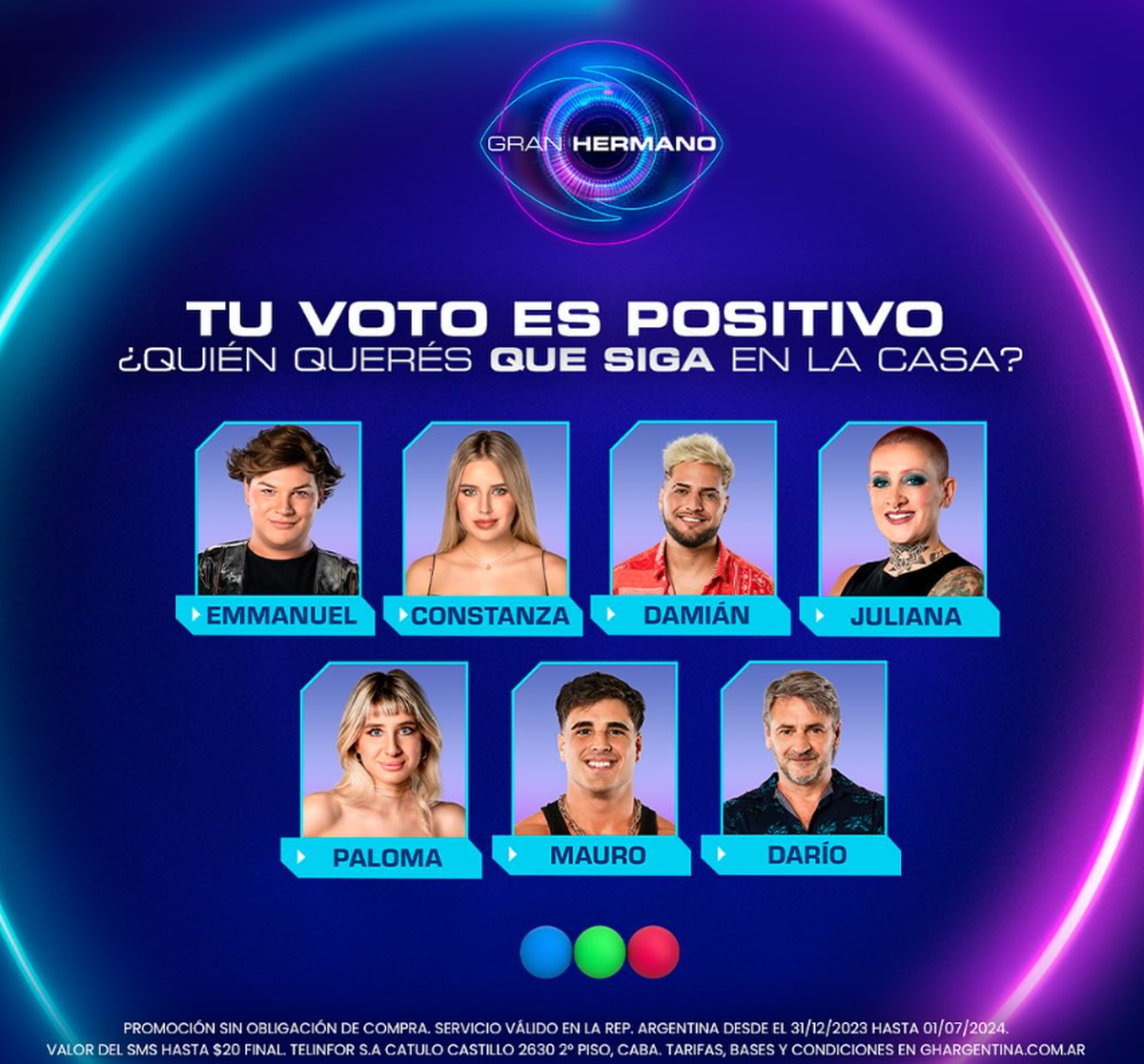 Los jugadores con chances de abandonar la casa de Gran Hermano. Los jugadores con chances de abandonar la casa de Gran Hermano.