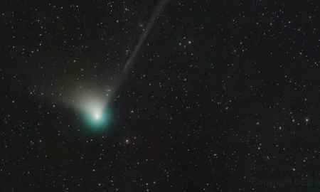 El cometa fotografiado en el emisferio norte por Dan Bartlett. El cometa fotografiado en el emisferio norte por Dan Bartlett.