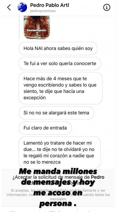 Nai Awada mostró las pruebas en las redes.