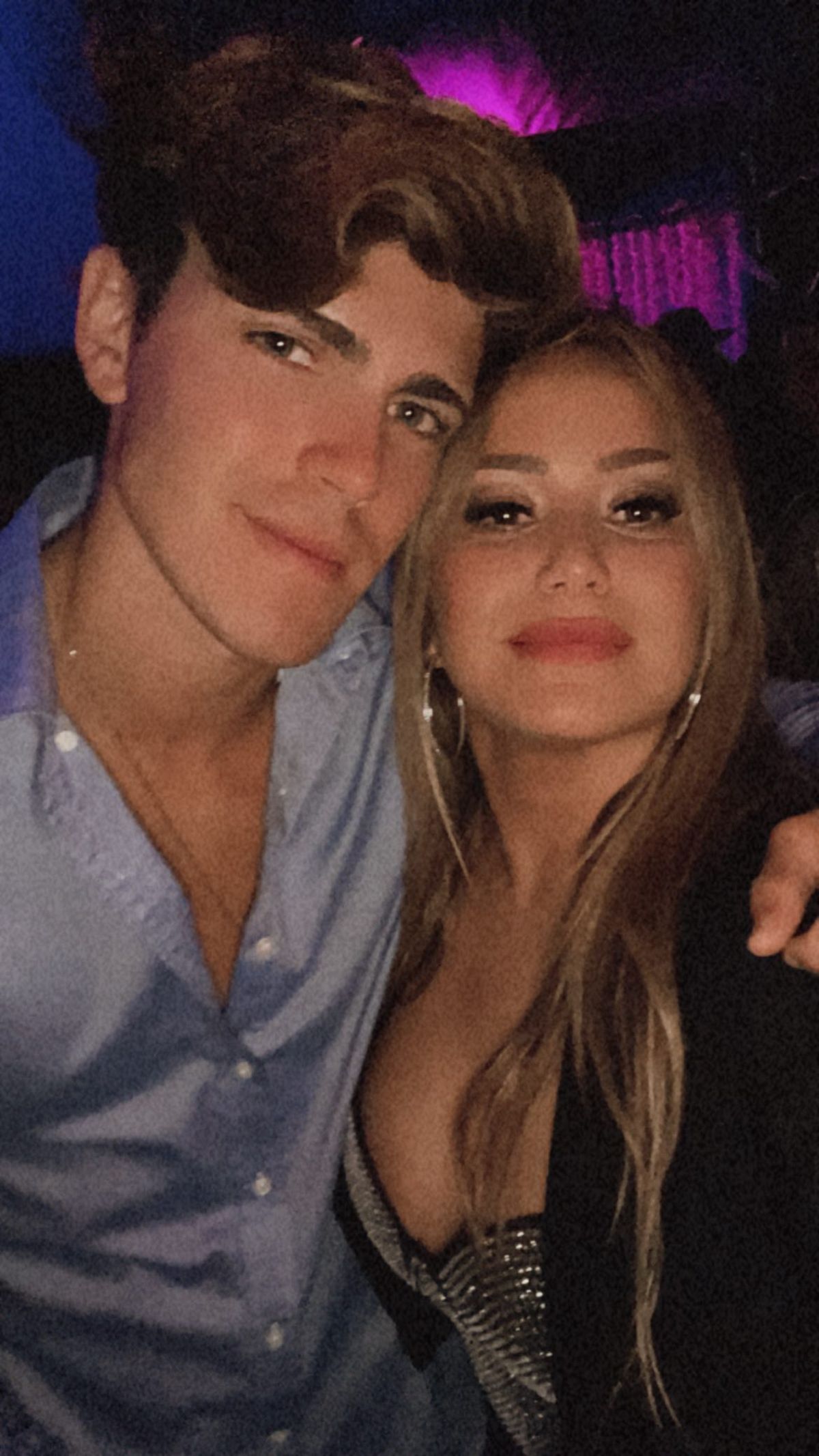 Karina no se resistió y le pidió una foto a Marcos Ginocchio.