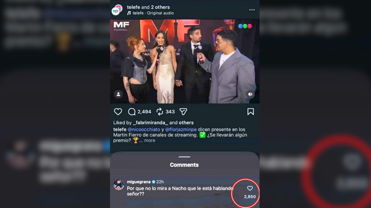 Migue Granados salió al cruce de Nico Occhiato por una actitud que, según marcó públicamente, incomodó a Nacho Elizalde y no pasó desapercibida en redes.