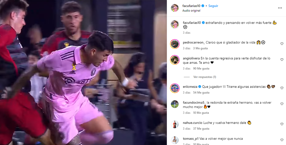 El mensaje de Facundo FARÍAS que ilusionó a todo Inter Miami y en especial a Lionel Messi. El mensaje de Facundo FARÍAS que ilusionó a todo Inter Miami y en especial a Lionel Messi.