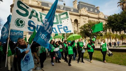 Paritaria docente en Santa Fe: Sadop aceptó la oferta salarial, pero igual se suma al paro nacional del lunes