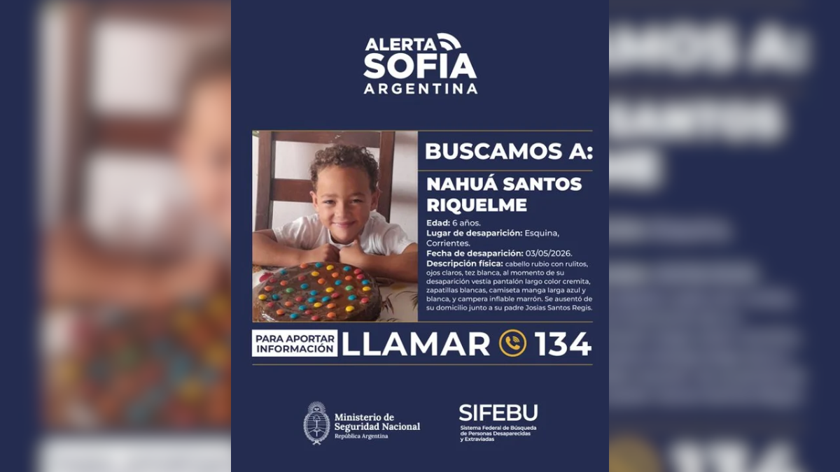 Se trata de Nahuá Santos Riquelme