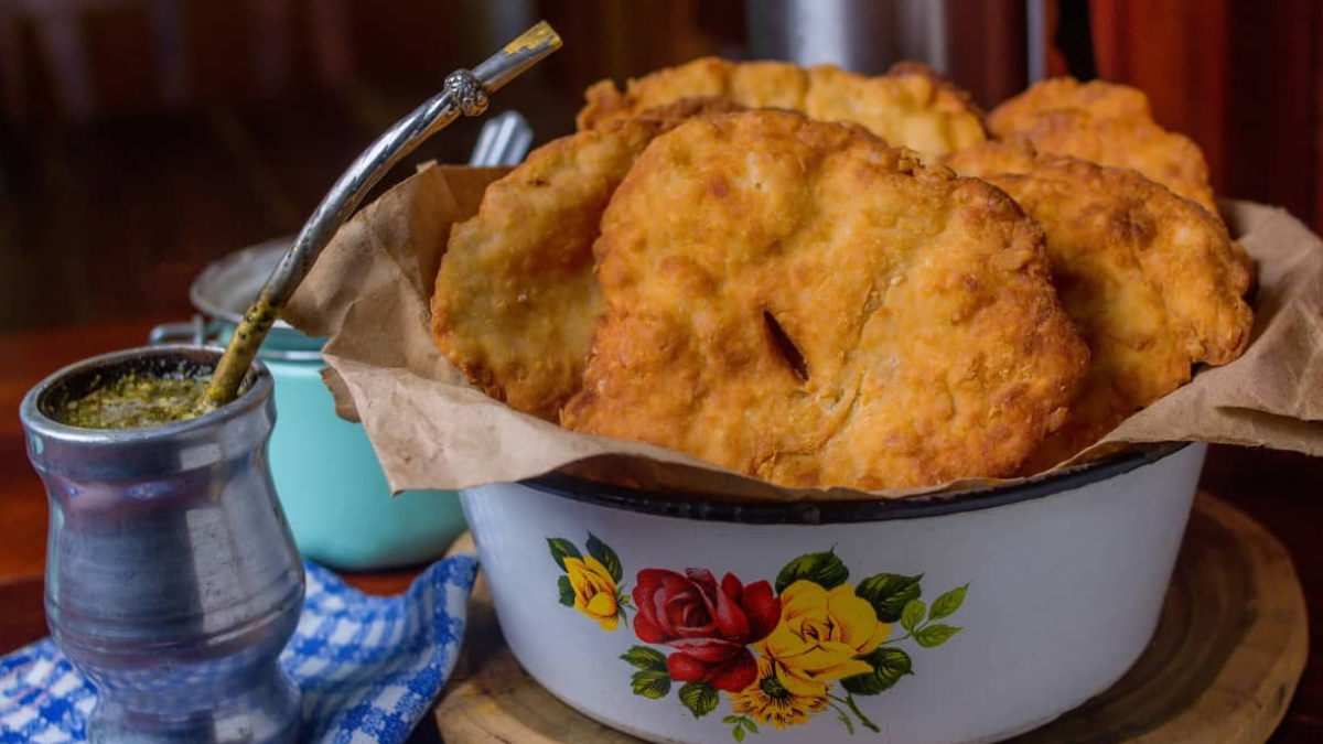 Receta de tortas fritas sin grasa.