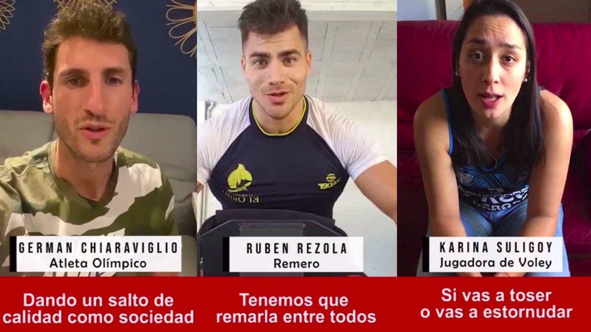 Deportistas santafesinos unidos contra la pandemia