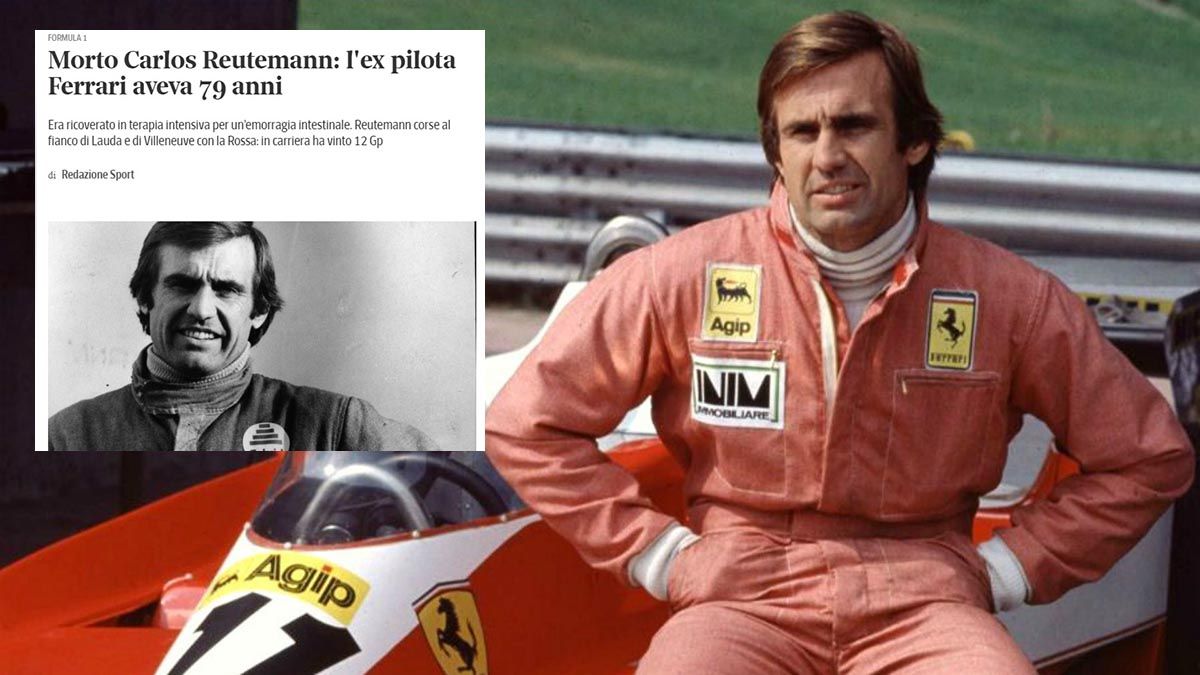 El deporte italiano despidió a Reutemann.