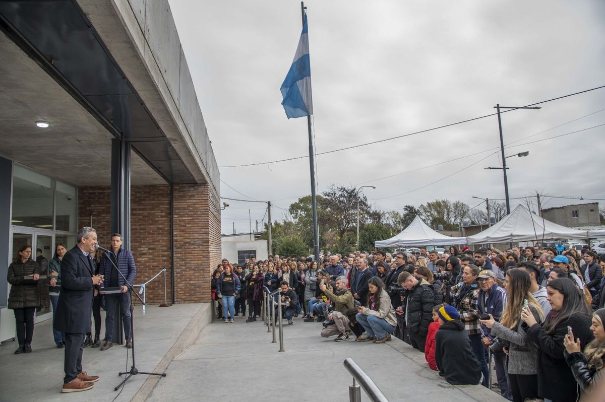 Pablo Javkin en el acto de inauguración del edificio. Pablo Javkin en el acto de inauguración del edificio. 