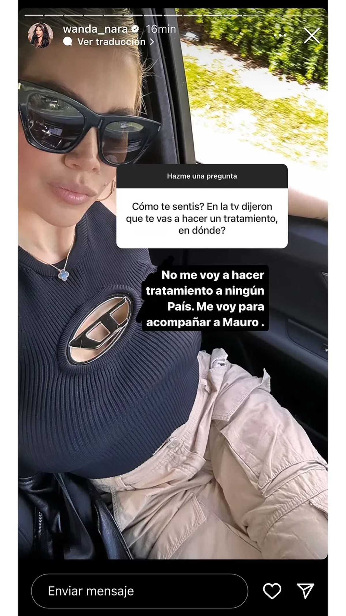 Wanda Nara habló de su salud y de su futuro en el país