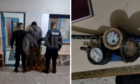 Un hombre fue detenido con medidores robados en Santo Tomé. Un hombre fue detenido con medidores robados en Santo Tomé.
