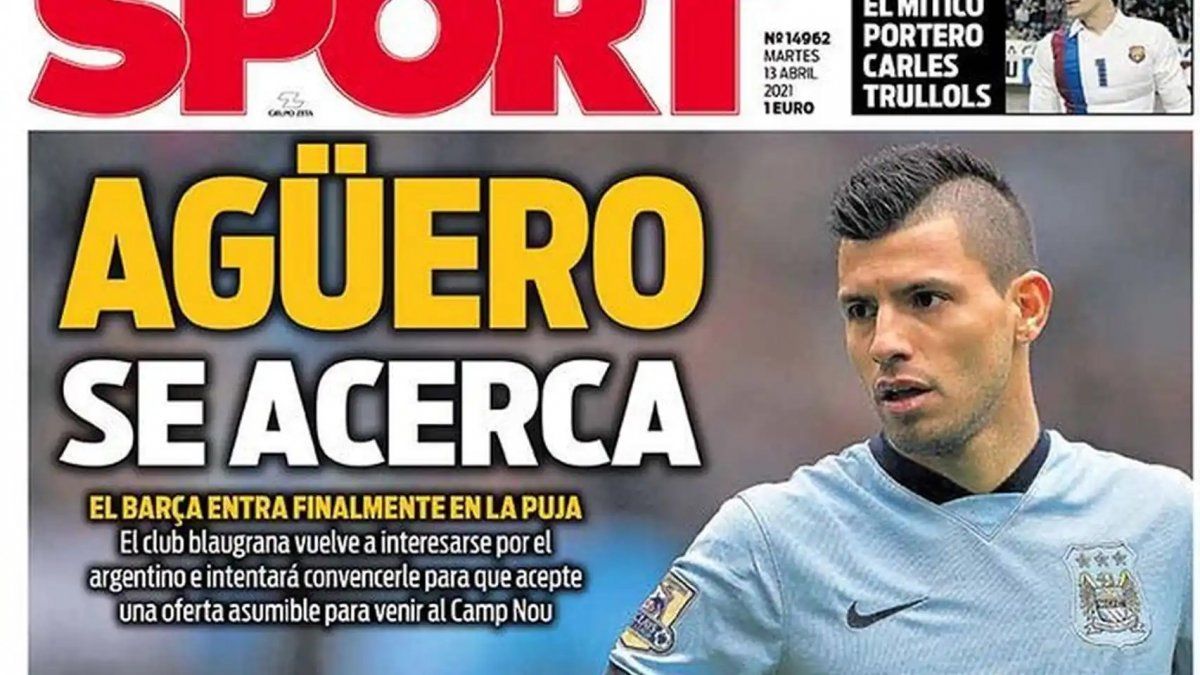 Medios de España sitúan al Kun Agüero muy cerca de jugar en el Barcelona