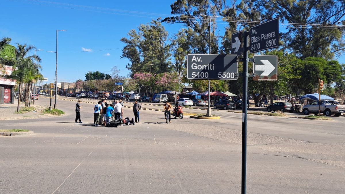 El accidente se dio durante la tarde en el cruce de Gorriti y Blas Parera.