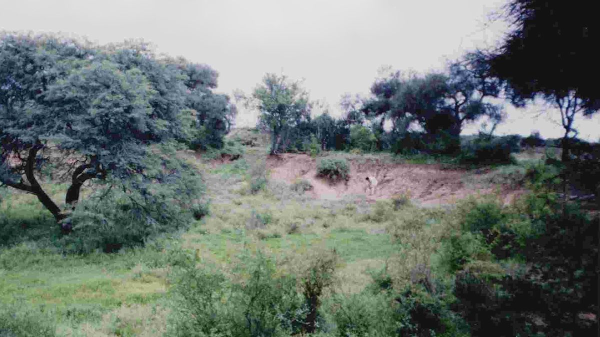 Cráter Rubín de Celis, de 60 metros de diámetro y 4,5 de profundidad. Es el más profundo encontrado en el norte argentino.