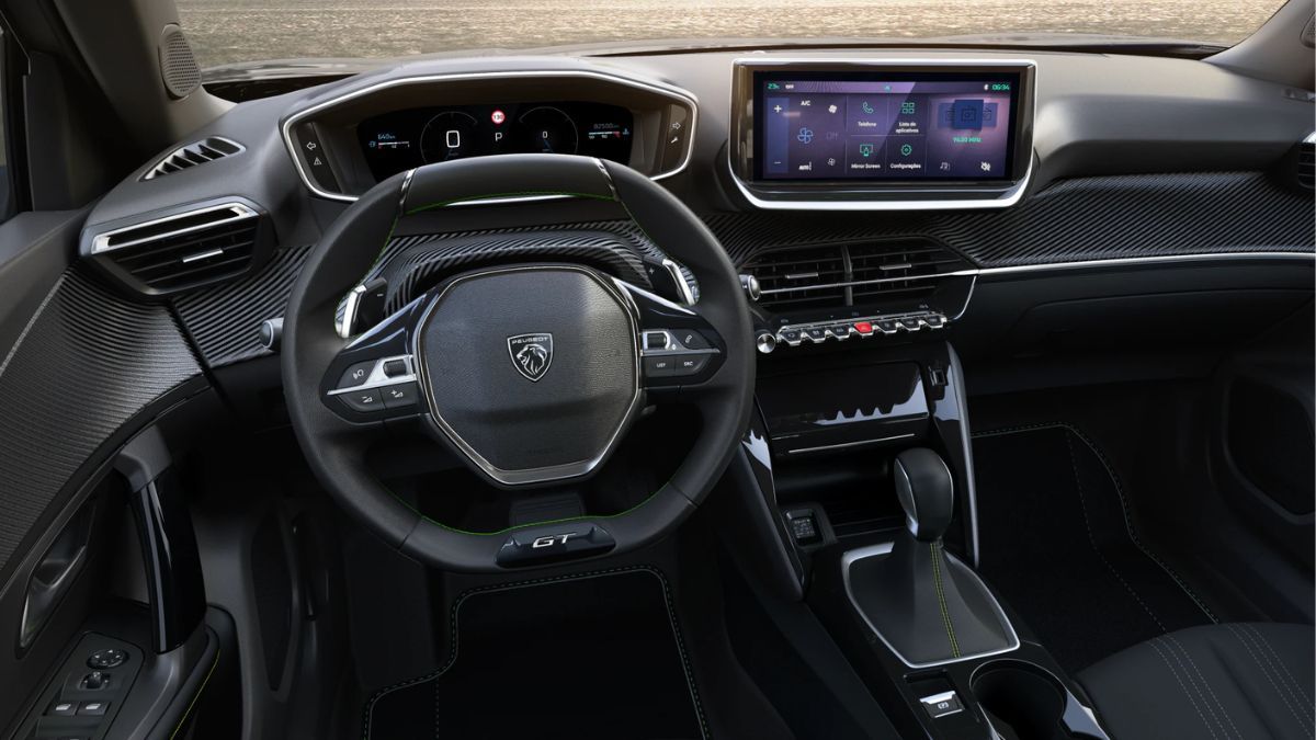 Así es el interior del Peugeot 2008.