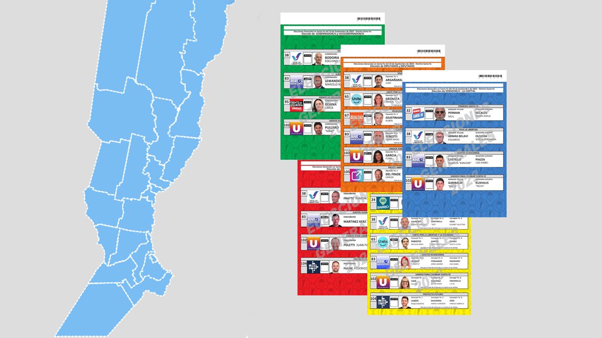 Elecciones Santa Fe 2023: conocé las boletas de los precandidatos de cada categoría 