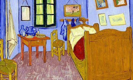 Dormitorio en Arlés, Vincent Van Gogh. Dormitorio en Arlés, Vincent Van Gogh.