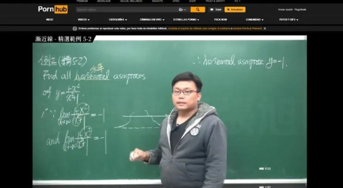 Un maestro taiwan&eacute;s le encontr&oacute; la vuelta y comenz&oacute; a compartir sus clases a trav&eacute;s de la p&aacute;gina de contenido para adultos,&nbsp;Pornhub.