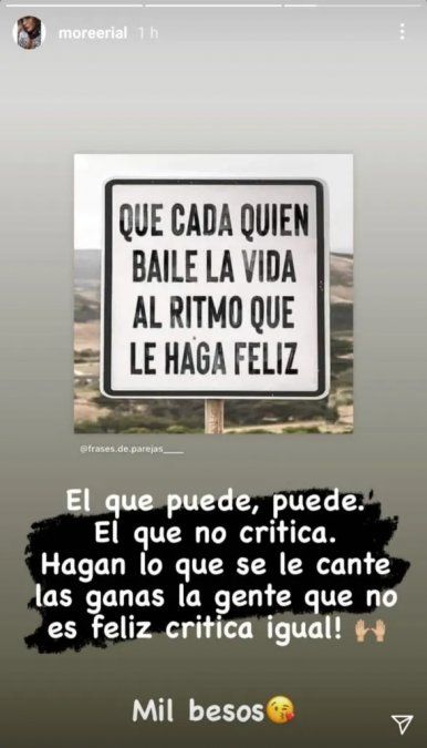 More Rial defendió a su padre.