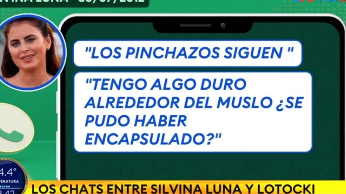 Los mensajes que Silvina Luna le envío a Aníbal Lotocki tras ser operada. Los mensajes que Silvina Luna le envío a Aníbal Lotocki tras ser operada.