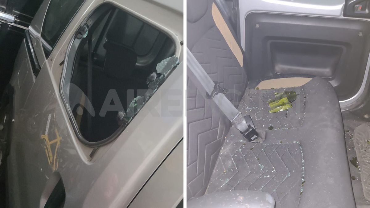 Un hincha de Colón terminó con su auto destruido cuando salía de mirar el clásico santafesino