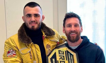 lionel messi recibio a staropoli, el campeon argentino de artes marciales lionel messi recibio a staropoli, el campeon argentino de artes marciales