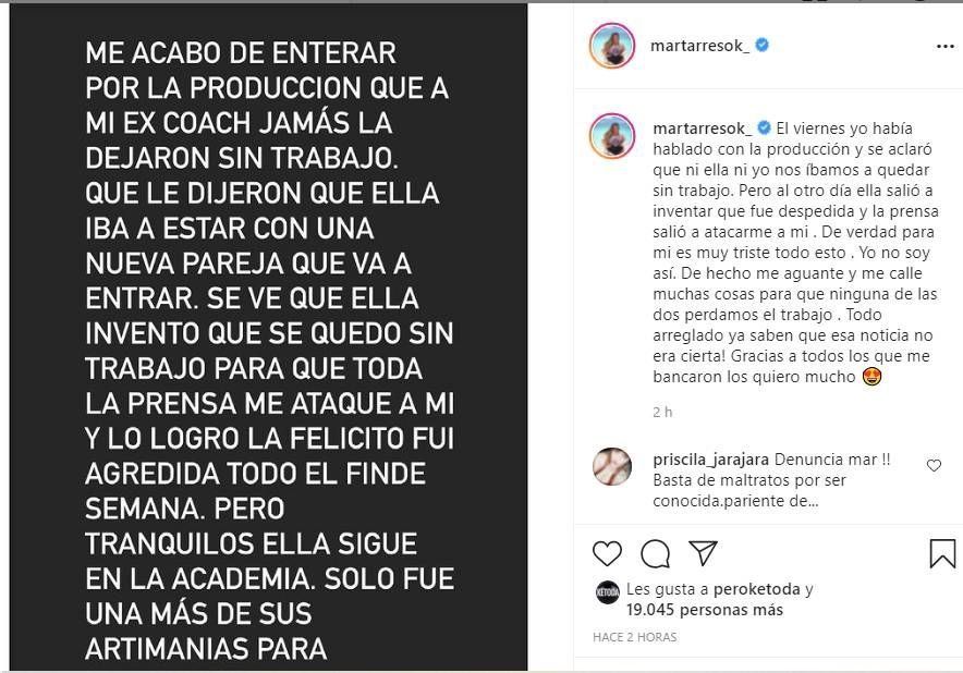 La fuerte denuncia de Mar Tarrés contra su coach.