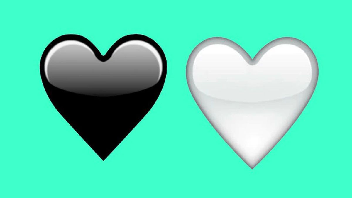 El raro significado del corazón blanco y negro de WhatsApp