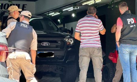 Las pericias se realizaron sobre una camioneta que se encontraba en la consecionaria Las pericias se realizaron sobre una camioneta que se encontraba en la consecionaria