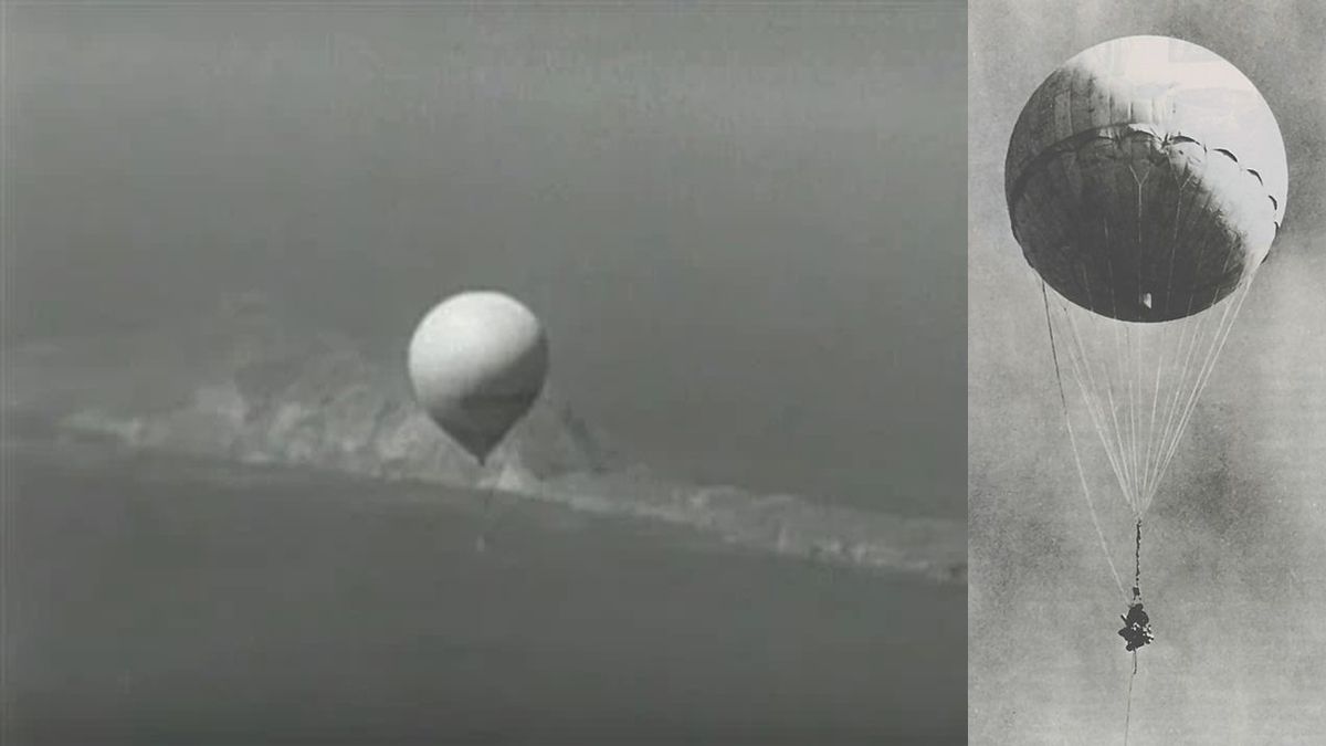 Así eran los globos bomba Fu-Go japoneses en la Segunda Guerra Mundial.