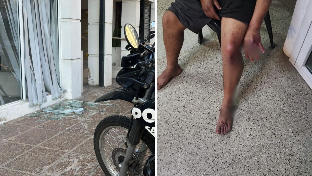 Locales vandalizados en Santa Fe y un detenido