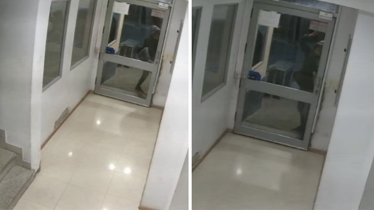 Inseguridad en Barrio Sur: intentaron forzar la puerta de un edificio a dos cuadras de la legislatura y quedó registrado en un video