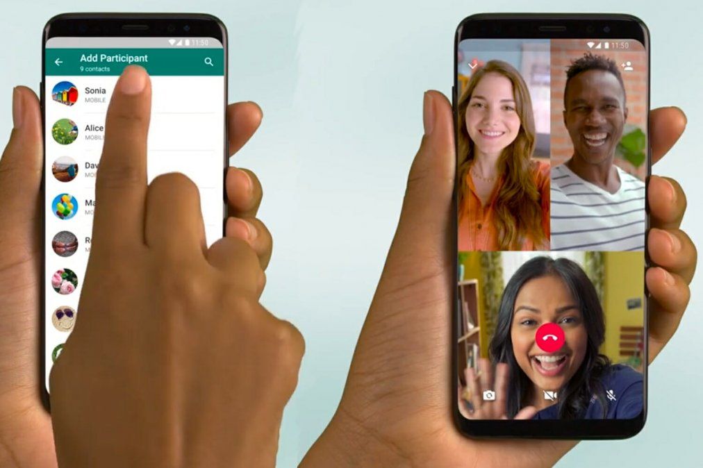 Videollamada de WhatsApp