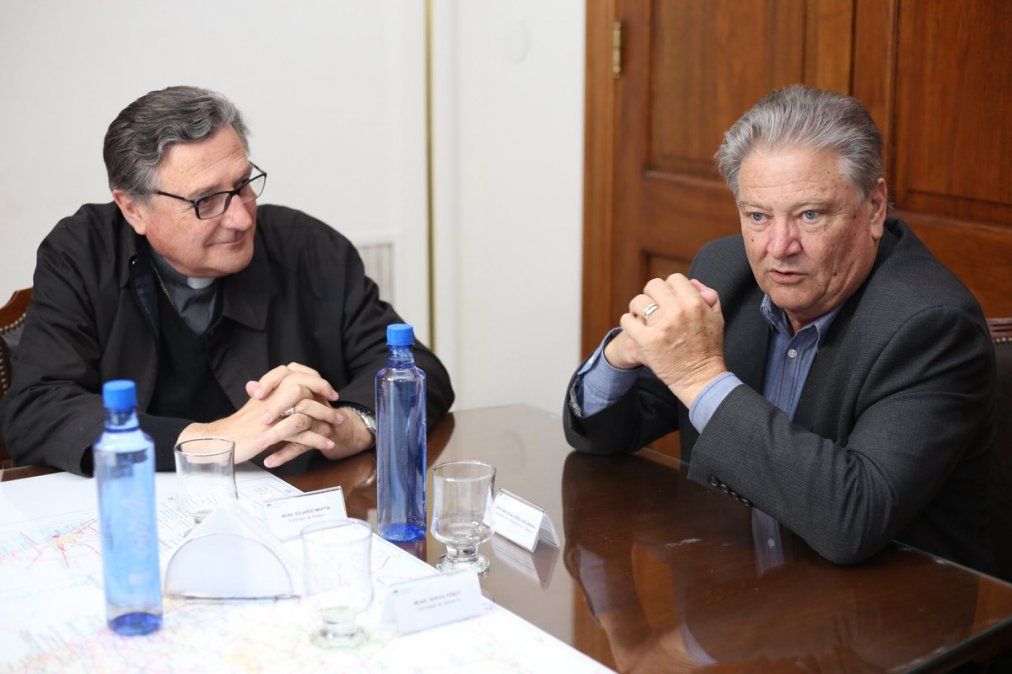 Ley de Educación Provincial: Fascendini recibió al arzobispo Fenoy