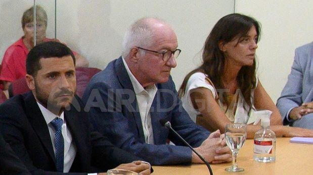 El financista Gustavo Shanahan (centro) fue condenado a siete años de prisión por narcotráfico.