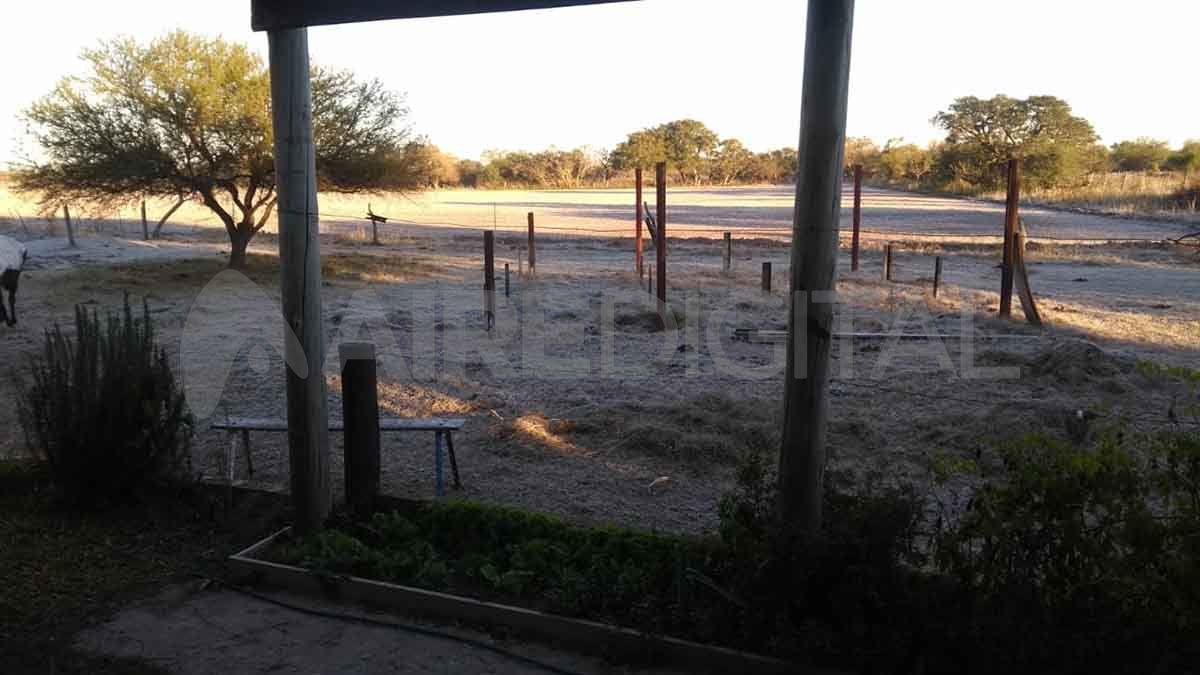 La helada de este martes en Chaco Chico.